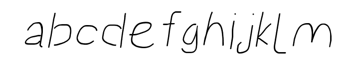 Proton SemiBold Extended Italic Font LOWERCASE
