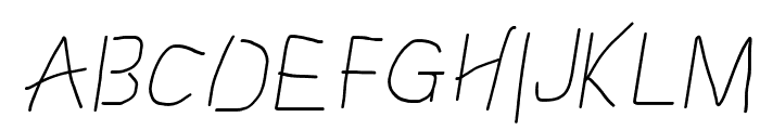 Proton SemiBold Italic Font UPPERCASE