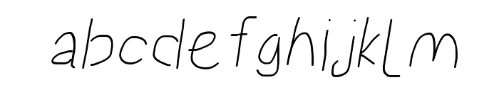 Proton SemiBold Italic Font LOWERCASE