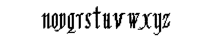 Proton Style Font LOWERCASE