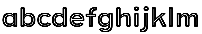 Provoke Inline-Thin-Rounded Font LOWERCASE