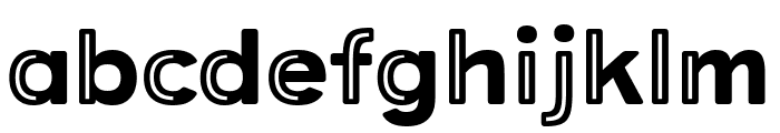 Provoke Partial-Inline-Rounded Font LOWERCASE