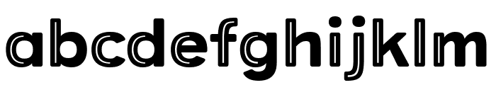 Provoke Partial-Inline-Thin-Rounded Font LOWERCASE