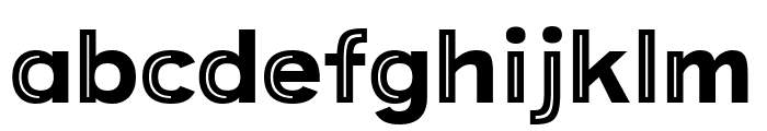 Provoke Partial-Inline-Thin Font LOWERCASE