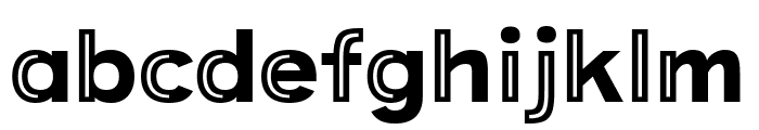 Provoke Partial-Inline Font LOWERCASE