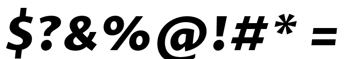 Proza Libre ExtraBold Italic Font OTHER CHARS