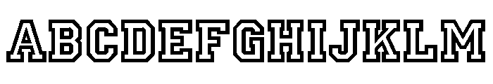 Princetown LET Font UPPERCASE