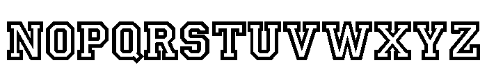 Princetown LET Font UPPERCASE