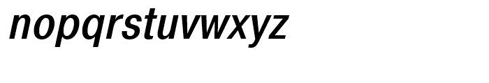 Pragmatica Condensed Medium Oblique Font LOWERCASE