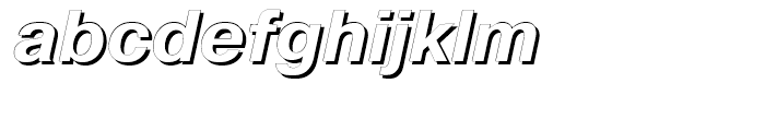 Pragmatica Shadow Italic Font LOWERCASE