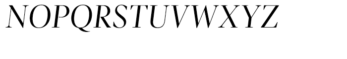 Pratt Nova Fine Regular Italic Font UPPERCASE