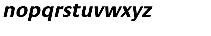 Praxis Bold Oblique Font LOWERCASE