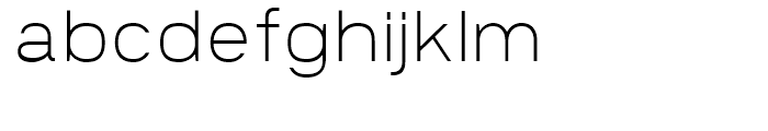 Prayuth ExtraLight Font LOWERCASE