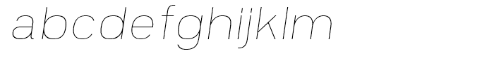 Prayuth Slim Thin Italic Font LOWERCASE