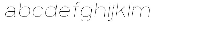 Prayuth Thin Italic Font LOWERCASE