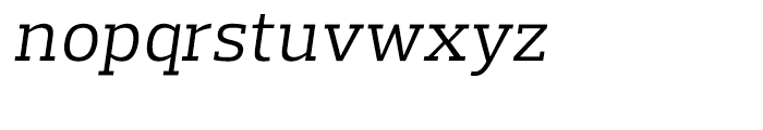 Prelo Slab Book Italic Font LOWERCASE