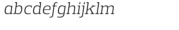 Prelo Slab Light Italic Font LOWERCASE