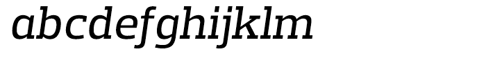 Prelo Slab Medium Italic Font LOWERCASE