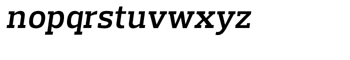 Prelo Slab Semi Bold Italic Font LOWERCASE