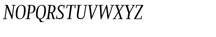 Prensa Display Compressed Book Italic Font UPPERCASE