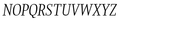 Prensa Display Compressed Light Italic Font UPPERCASE