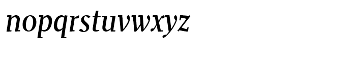 Prensa Display Condensed Regular Italic Font LOWERCASE