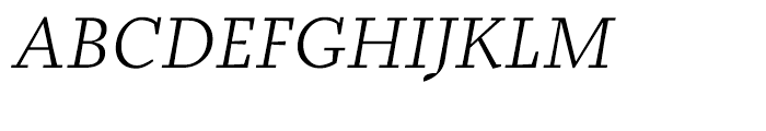 Prensa Light Italic Font UPPERCASE