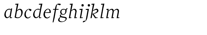 Prensa Light Italic Font LOWERCASE