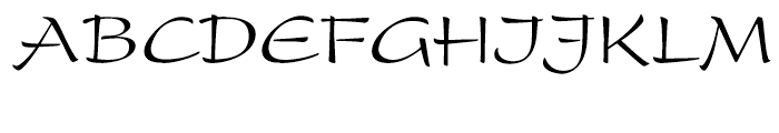 Present Roman Font UPPERCASE