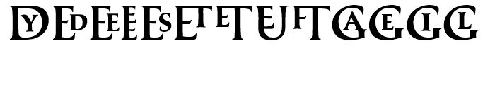 Prestige C Medium Font LOWERCASE