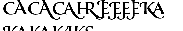 Prestige D Medium Font UPPERCASE