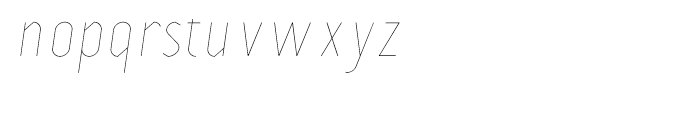Prevya Display Light Italic Font LOWERCASE