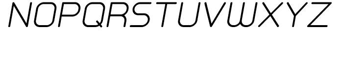 Primus Light Italic Font UPPERCASE