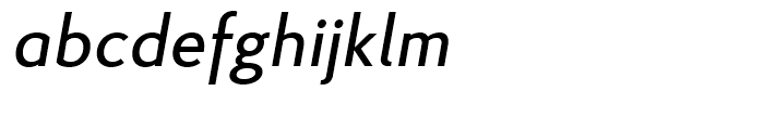 Proba Pro Medium Italic Font LOWERCASE