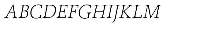 Proforma Ultra Light Italic SC Font UPPERCASE