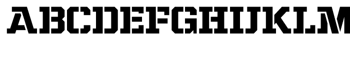 Project Fairfax Slab Font UPPERCASE