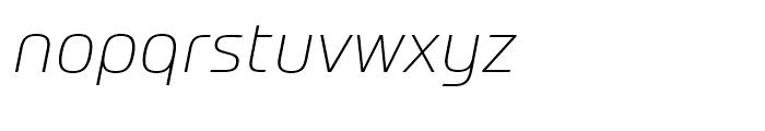 Prometo Thin Italic Font LOWERCASE