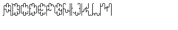 Protozoa Regular Font LOWERCASE