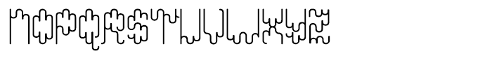 Protozoa Regular Font LOWERCASE