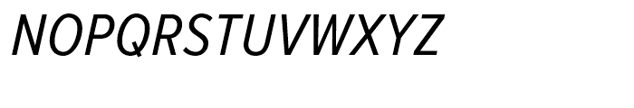 Proxima Nova Condensed Regular Italic Font UPPERCASE