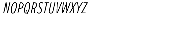 Proxima Nova Extra Condensed Light Italic Font UPPERCASE
