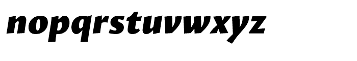 Proza Black Italic Font LOWERCASE