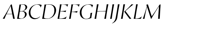 Proza Display Light Italic Font UPPERCASE