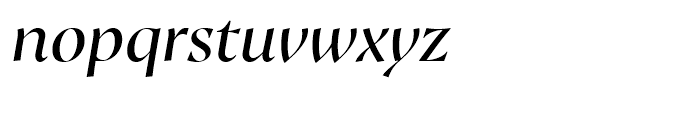 Proza Display Regular Italic Font LOWERCASE