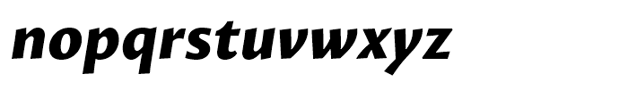 Proza ExtraBold Italic Font LOWERCASE