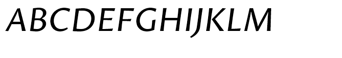 Proza Regular Italic Font UPPERCASE