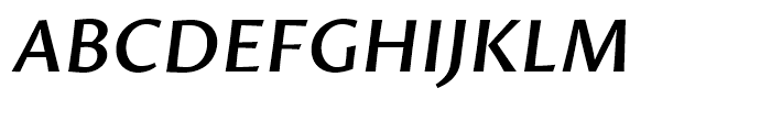 Proza SemiBold Italic Font UPPERCASE