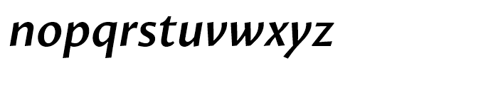 Proza SemiBold Italic Font LOWERCASE