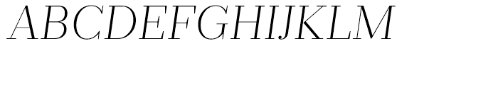 Prumo Deck Extra Light Italic Font UPPERCASE