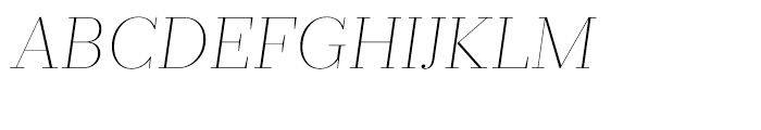 Prumo Display Thin Italic Font UPPERCASE